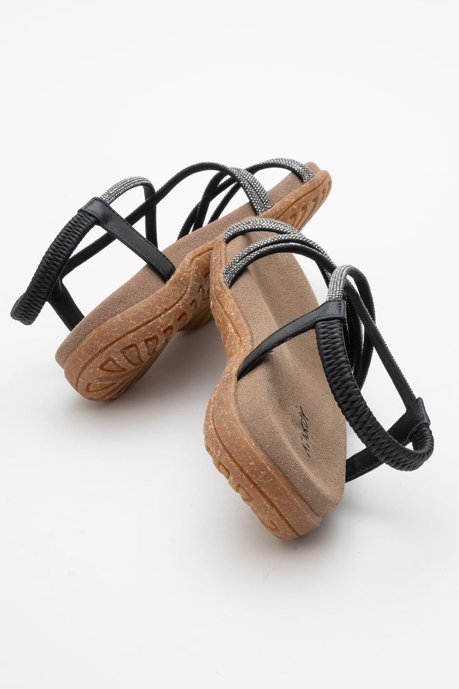 kadin-tasli-sandalet-SIYAH TASLI-HSN2522546-0091551_0